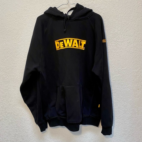 DeWALT Logan Hoodie Men’s XL Black Heavy Duty Pullover Sweatshirt Warm Comfort - Picture 1 of 11